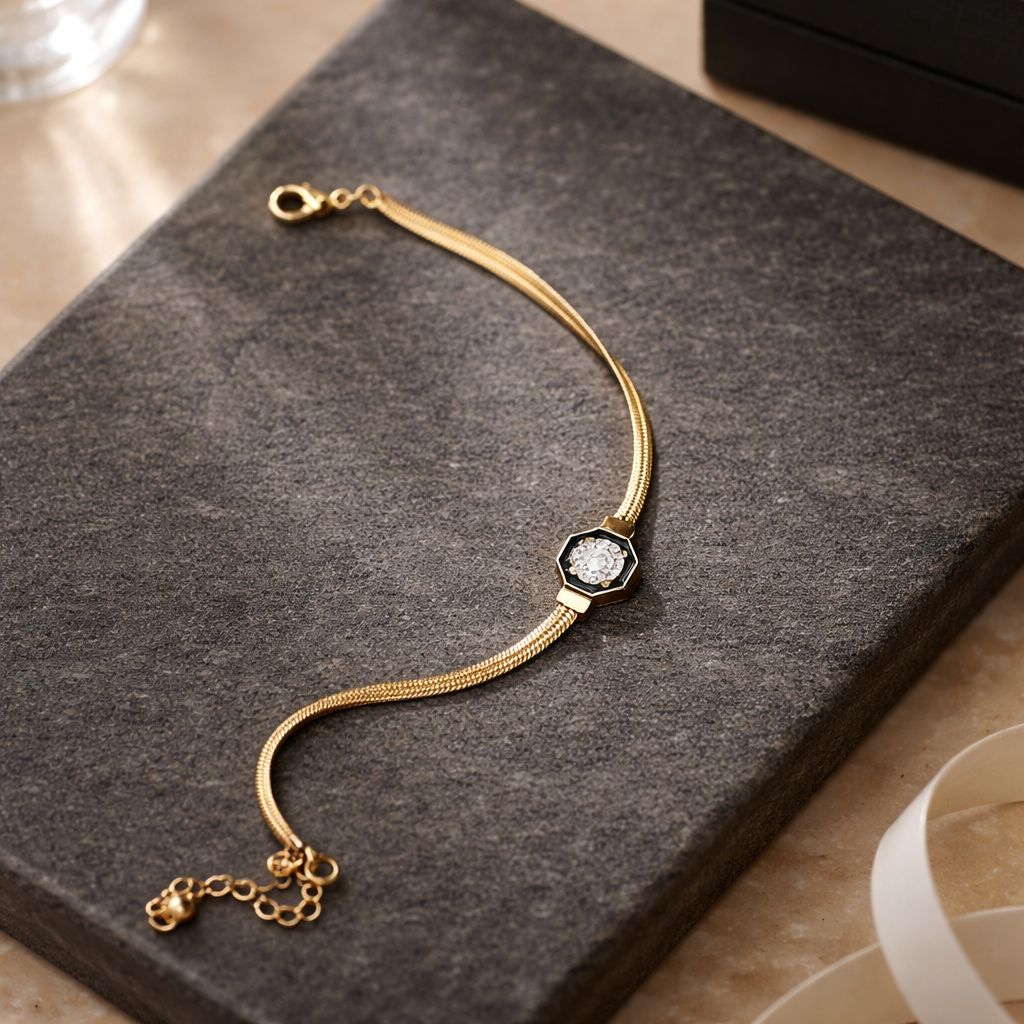 Minimal Taş Detaylı Bileklik